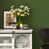SoBuy FSB46-W Buffet Commode Armoire de Rangement Meuble de Rangement à 2 Niveaux avec Porte Vitrée de Grange Coulissante