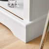SoBuy FSB46-W Buffet Commode Armoire de Rangement Meuble de Rangement à 2 Niveaux avec Porte Vitrée de Grange Coulissante