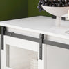 SoBuy FSB46-W Buffet Commode Armoire de Rangement Meuble de Rangement à 2 Niveaux avec Porte Vitrée de Grange Coulissante
