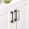 SoBuy FSB47-W Bufet, Mobilier de Depozitare, Comodă pentru Cuptor cu Microunde, Dulap pentru Cuptor cu Microunde, Dulap cu 2 Uși, 1 Compartiment Deschis cu Orificiu pentru Cabluri, 60x40x120cm, Alb