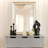 SoBuy FSB51-HG Table Console, Table d’Entrée, Bout de Canapé avec 3 tiroirs et 1 étagère