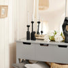 SoBuy FSB51-HG Table Console, Table d’Entrée, Bout de Canapé avec 3 tiroirs et 1 étagère