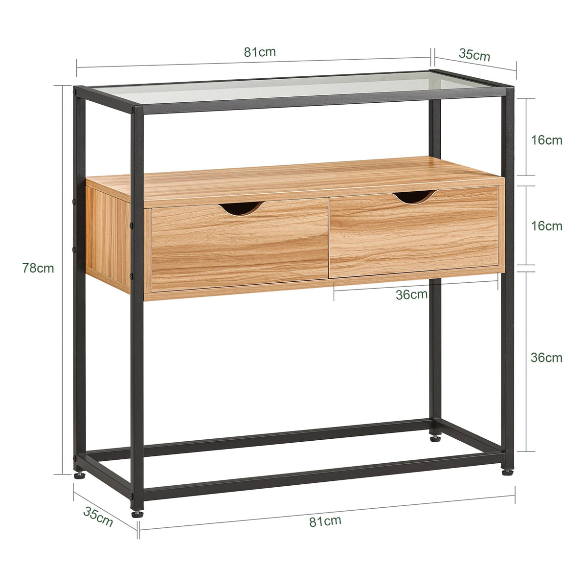 SoBuy FSB54-N Masă Consolă, Masă de Intrare, Mobilier de Intrare, Măsuță Laterală, Masă Decorativă, Bufet