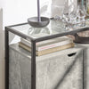 SoBuy FSB55-HG Table Console, Table d’Entrée, Meuble d’Entrée, Bout de Canapé avec 1 Étagère et 2 Portes