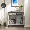 SoBuy FSB55-HG Table Console, Table d’Entrée, Meuble d’Entrée, Bout de Canapé avec 1 Étagère et 2 Portes