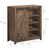 SoBuy Sideboard cu ușă glisantă, suport de încălțăminte cu hambar, mobilier de intrare, garderobă multifuncțională, FSB59-N