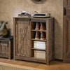 SoBuy Sideboard cu ușă glisantă, suport de încălțăminte cu hambar, mobilier de intrare, garderobă multifuncțională, FSB59-N