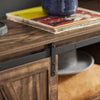 SoBuy FSB60-N Comodă Mobilier de Depozitare Bufet Dulap - Ușă Glisantă Tip Hambar + Rafturi Reglabile + Capacitate Mare - pentru Living Hol Bucătărie Birou Dormitor - 120x40x70cm