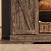 SoBuy FSB60-N Comodă Mobilier de Depozitare Bufet Dulap - Ușă Glisantă Tip Hambar + Rafturi Reglabile + Capacitate Mare - pentru Living Hol Bucătărie Birou Dormitor - 120x40x70cm