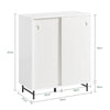 SoBuy FSB62-W Dulap de Hol cu Spațiu Integrat pentru Pantofi – 2 Uși Glisante – Hol Organizat – 70x37x87 cm Alb