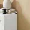 SoBuy FSB62-W Dulap de Hol cu Spațiu Integrat pentru Pantofi – 2 Uși Glisante – Hol Organizat – 70x37x87 cm Alb