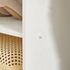 SoBuy FSB68-W Dulap de Hol cu Spațiu Integrat pentru Pantofi – 2 Uși cu Geam și 2 Sertare – Hol Organizat – 80x35x90 cm Alb