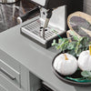 SoBuy FSB78-HG Desserte à roulettes, Îlot Central avec Roues, Meuble de Rangement pour Cuisine, Support Micro-Ondes, Desserte Mobile pour Salle à Manger et Bureau à Domicile 88,5 x 40 x 89 cm Gris