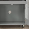 SoBuy FSB78-HG Desserte à roulettes, Îlot Central avec Roues, Meuble de Rangement pour Cuisine, Support Micro-Ondes, Desserte Mobile pour Salle à Manger et Bureau à Domicile 88,5 x 40 x 89 cm Gris