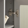 SoBuy FSB82-HG Buffet Placard Dressoir Commode Armoire Multi-Rangement, avec 1 Compartiment Ouvert et 3 Portes