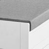 SoBuy FSR102-W Banc pentru Pantofi cu Pernă Căptușită, Ladă și 2 Uși de Depozitare pentru Hol – 90x33x50 cm, Alb