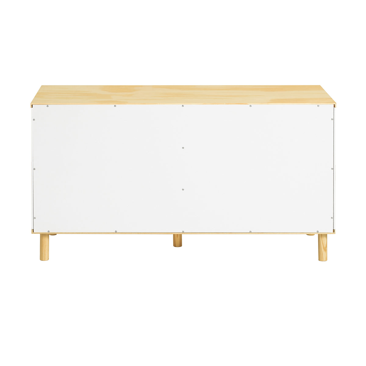 SoBuy FSR103-WN Banc de Rangement, Banc à Chaussures, Meuble d’Entrée, Meuble Bas, Coffre de Rangement avec 2 Portes en Ploy Rotin