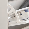 SoBuy FSR111-W Dulap de pantofi cu 2 compartimente rabatabile, 2 compartimente deschise și 1 ușă pentru hol, alb