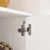 SoBuy FSR111-W Dulap de pantofi cu 2 compartimente rabatabile, 2 compartimente deschise și 1 ușă pentru hol, alb