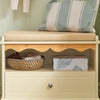 SoBuy FSR123-MI Banc de Rangement, Meuble d'entrée, Banc à Chaussures, Rembourré, 1 Compartiment et 1 Tiroir
