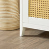 SoBuy FSR127-W Armoire à Chaussures sur Pieds, Meuble d'Entrée Rangement pour Couloir – Blanc
