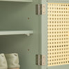SoBuy FSR129-GR Banc pentru Pantofi 100cm – Pernă, 3 Sertare, 2 Uși cu Plasă Ventilată, 150kg – Verde