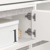 SoBuy FSR134-W Banc pentru Pantofi Modular cu Dulap pe Picioare, Mobilier pentru Hol – 124x24x126 cm, Alb