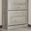 SoBuy Rack de încălțăminte sold cu 2 reflectoare Rubalte economisite subțiri, 60x23x79cm, gri, FSR137-HG