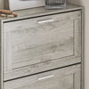 SoBuy Rack de încălțăminte sold cu 2 reflectoare Rubalte economisite subțiri, 60x23x79cm, gri, FSR137-HG