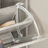 SoBuy Rack de încălțăminte sold cu 2 reflectoare Rubalte economisite subțiri, 60x23x79cm, gri, FSR137-HG