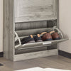 SoBuy Rack de încălțăminte sold cu 2 reflectoare Rubalte economisite subțiri, 60x23x79cm, gri, FSR137-HG