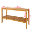 SoBuy FSR14-L-N Raft de baie 100% bambus natural, Organizator pentru încălțăminte/baie