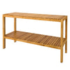 SoBuy FSR14-L-N Raft de baie 100% bambus natural, Organizator pentru încălțăminte/baie