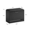 SoBuy Pantofi pentru pantofi raft cu scaun negru FSR16-SCH