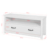 SoBuy FSR48-W Banc de depozitare Pantofar Mobilier de intrare Dulap pentru pantofi
