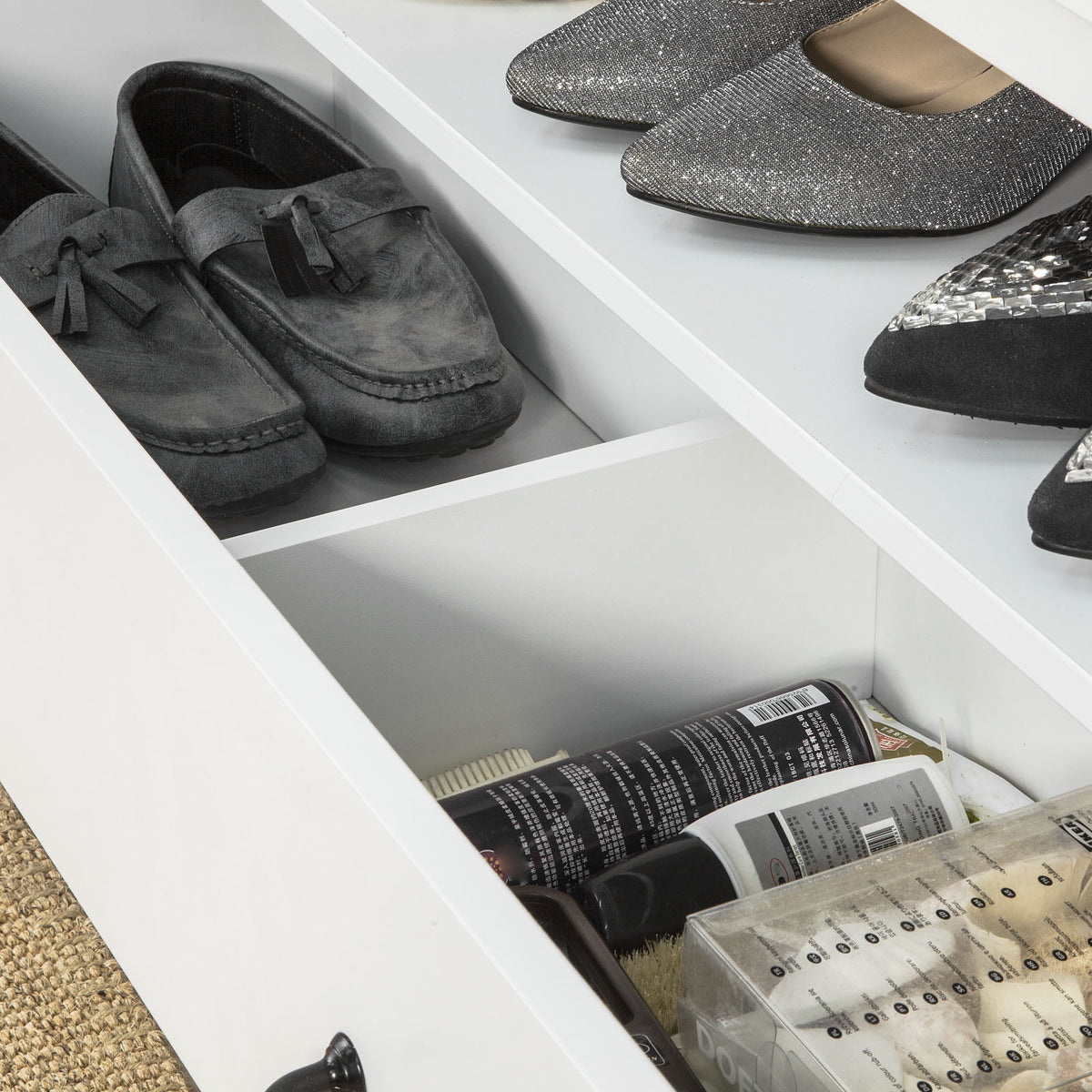 SoBuy FSR48-W Banc de depozitare Pantofar Mobilier de intrare Dulap pentru pantofi