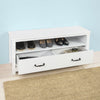 SoBuy FSR48-W Banc de depozitare Pantofar Mobilier de intrare Dulap pentru pantofi
