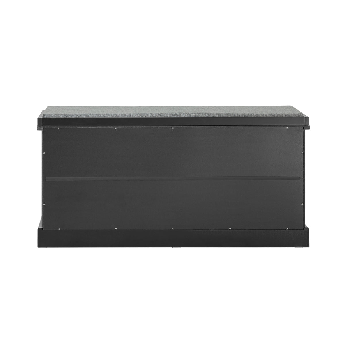 SoBuy FSR66-SCH Banc de depozitare cu pernă căptușită, 2 sertare și 2 coșuri, Comodă joasă pentru intrare, Dulap de încălțăminte, Banchetă