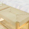 SoBuy FSR68-N Banc de pantofi de design cu șezut și depozitare pentru hol – 110x36x46 cm, Natur