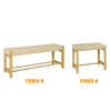 SoBuy FSR68-N Banc de pantofi de design cu șezut și depozitare pentru hol – 110x36x46 cm, Natur