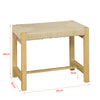 SoBuy FSR69-N Banc à Chaussures Design Banquette Meuble d'Entrée, Siège en Corde Tressée
