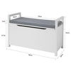 SoBuy Intrare bancă a containerului cu pernă și cotiere l86*p38*a41 cm. FSR76-W