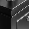 SoBuy FSR79-SCH Dulap pantofi cu 4 uși rabatabile, Suport pentru 16 perechi, pentru hol - 105x24x83 cm, Negru