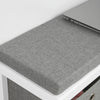 SoBuy FSR81-HG Banc pentru Pantofi cu Pernă Căptușită și 2 Coșuri de Depozitare pentru Hol – 70x30x50 cm, Gri