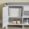 SoBuy SHOAD BENCH Intrance Shoey Bench Shoe sub Bench Container 107x35x50 cm FSR83-W