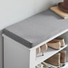 SoBuy FSR84-W Banc à Chaussures avec Coussin Rembourré, 1 Porte et 2 Étagères pour Entrée Couloir – 80x30x45 cm, Blanc