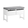 SoBuy FSR88-W Banc pentru Pantofi cu Pernă Căptușită și Spațiu de Depozitare pentru Intrare Hol – 72x30x46 cm, Alb