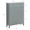 SoBuy Pantofi suport cu 2 pantofi cu 2 coaste cu pantofi pentru pantofi Suport pentru pantofi gri 80x25x108cm FSR89-HG