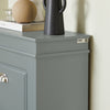 SoBuy FSR94-HG Dulap de încălțăminte cu 3 clapete, Depozitare 12 perechi, Certificat FSC®, Slim 24cm – 53x24x117 cm, Gri