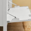 SoBuy FSR97-W Banc pentru Pantofi cu Pernă Căptușită și Rafturi, Mobilier de Hol – 91x30x50 cm, Alb